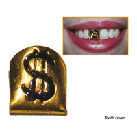 Bellatio Gouden tand met dollar teken