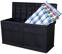 Multifunktionsbox 119x46cm Auflagenbox Kissenbox - schwarz - Toomax