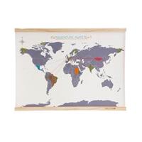 Suck UK Cross Stich Map Wereldkaart
