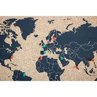 Gifts & More Woody Map Kurken Wereldkaart