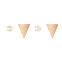 Folat Hochzeit Rose Gold Bunting - 6 Meter