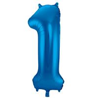 EzyDog Folie Ballon Cijfer 1 Blauw cm