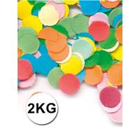 Luxe confetti 2 kilo multicolor brandvertragend Multi