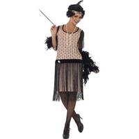 Smiffys Roze jaren 20 flapper jurk voor dames