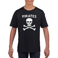 Shoppartners Piraten verkleed shirt zwart kinderen (146-152) Zwart