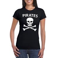 Shoppartners Piraten verkleed shirt zwart dames Zwart