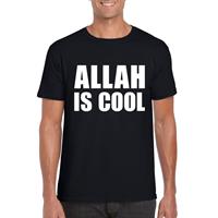 Shoppartners Zwart Allah is cool shirt voor heren