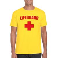 Shoppartners Lifeguard/ strandwacht verkleed shirt geel heren Geel