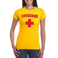 Shoppartners Lifeguard/ strandwacht verkleed shirt geel dames Geel