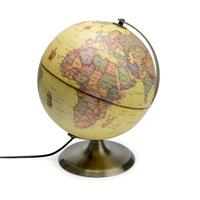Balvi Antieke Globe - wereldbol met lamp