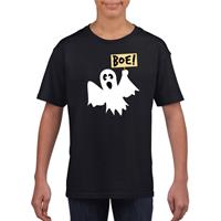 Shoppartners Halloween spook t-shirt zwart kinderen (134-140) Zwart