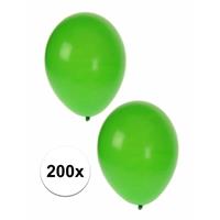 Shoppartners Groene ballonnen 200 stuks Groen