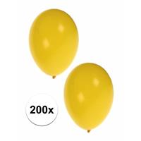 Shoppartners Gele ballonnen 200 stuks Geel
