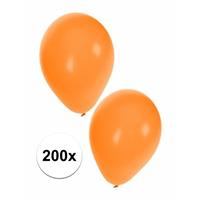Shoppartners Oranje ballonnen 200 stuks Oranje