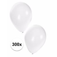 Shoppartners Witte ballonnen 300 stuks Wit