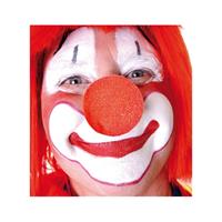 100x stuks rode clowns neus/neuzen foam Rood