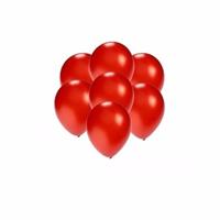 Shoppartners Kleine ballonnen rood metallic 200 stuks Rood