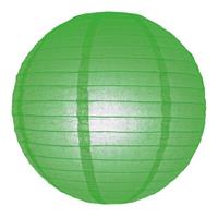 3x Luxe bol lampionnen groen 25 cm Groen