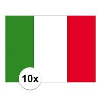 Shoppartners 10x Vlag Italie stickers Multi