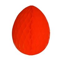 Decoratie paasei rood 10 cm Rood