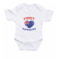 Shoppartners First Australie supporter rompertje baby Wit