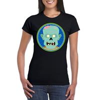 Shoppartners Halloween - Halloween zombie t-shirt zwart dames Zwart