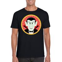 Shoppartners Halloween - Halloween vampier/Dracula t-shirt zwart heren Zwart