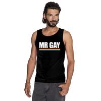 Shoppartners LGBT singlet shirt/ tanktop zwart Mister Gay heren Zwart