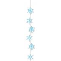 Sneeuwvlokken decoratie slinger 108 cm Multi