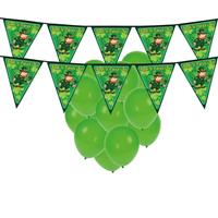Shoppartners Feestartikelen St. Patricks day incl. ballonnen en feestslinger Groen