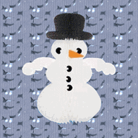 Decoratie sneeuwpop Multi