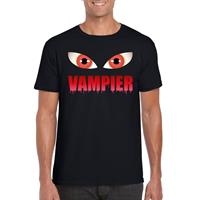 Shoppartners Halloween - Halloween vampier ogen t-shirt zwart heren Zwart