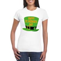 Shoppartners Happy St. Patricksday shirt t-shirt wit dames Wit