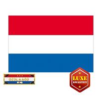 Shoppartners Luxe Nederland geslaagd vlag 150 cm met gratis sticker Multi