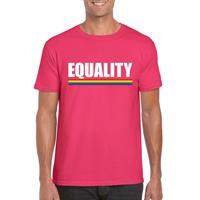 Shoppartners LGBT shirt roze Equality heren Roze