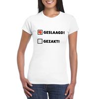 Shoppartners Geslaagd/ gezakt t-shirt wit dames Wit