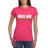 Shoppartners LGBT shirt roze Miss Gay dames Roze