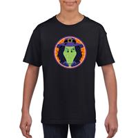 Shoppartners Halloween - Halloween heks t-shirt zwart kinderen (134-140) Zwart