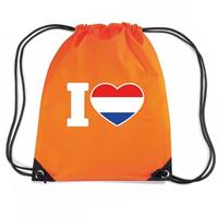Shoppartners Oranje I love Holland rugzak Oranje