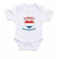 Shoppartners First Nederland supporter rompertje baby Wit