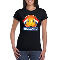 Shoppartners Zwart Holland supporter kampioen shirt dames Zwart