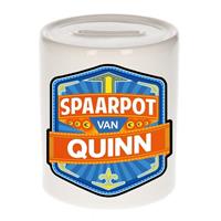 Kinder spaarpot voor Quinn - keramiek - naam spaarpotten