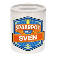 Kinder spaarpot voor Sven - keramiek - naam spaarpotten