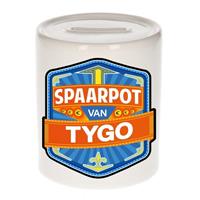Kinder spaarpot voor Tygo - keramiek - naam spaarpotten