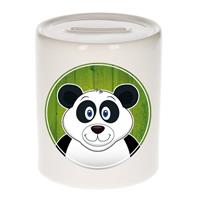 Vrolijke panda dieren spaarpot 9 cm - panda - spaarpotten voor kinderen