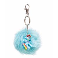Pluche My Little Pony sleutelhanger Rainbow Dash 7 cm Blauw