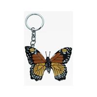 Houten vlinder sleutelhanger Multi