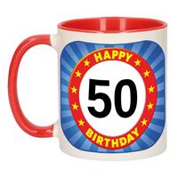 Shoppartners Mok verjaardag 50 jaar 300 ml Multi
