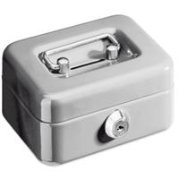 Alco Geldkassette Mini-Box Stahlblech mit Schloss 125x95x60mm silber
