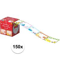 Sinterklaas cadeau stickers 150 stuks Multi